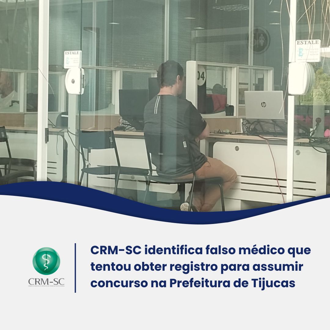 CRM-SC identifica falso médico que tentou obter registro para assumir concurso na Prefeitura de Tijucas