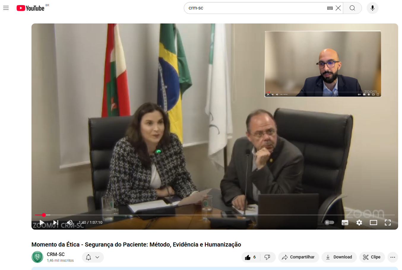 Momento da Ética encerra campanha do CRM-SC e SAESC com foco na segurança do paciente