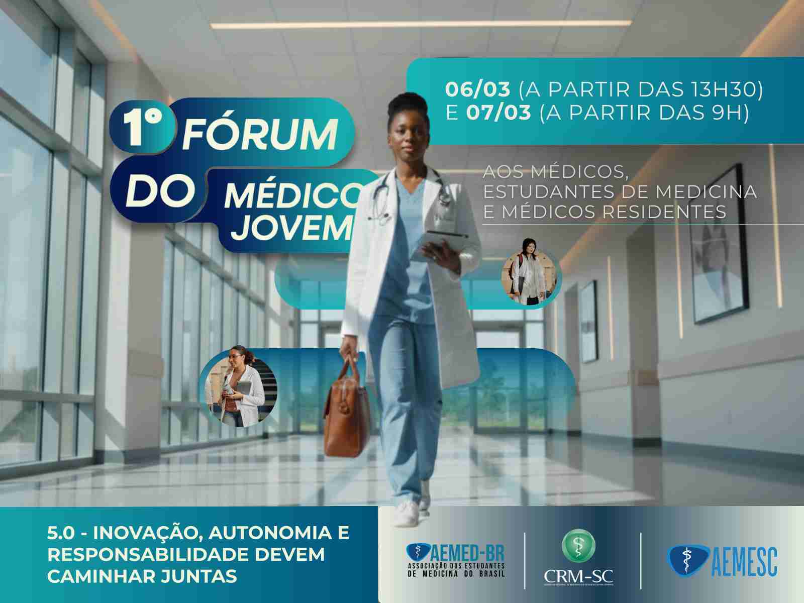 Inscreva-se: 1º Fórum do Médico Jovem aborda desafios e inovações para o início da carreira