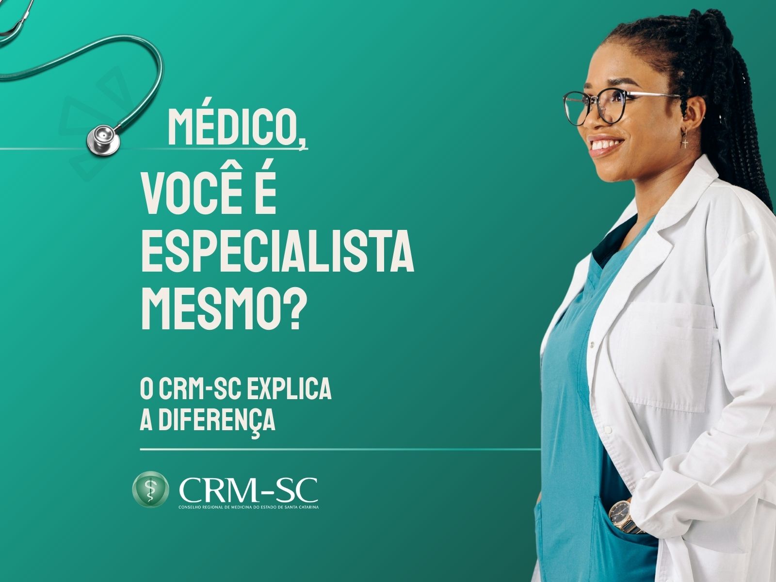 Você sabe quando um médico é, de fato, especialista? CRM-SC esclarece critérios legais