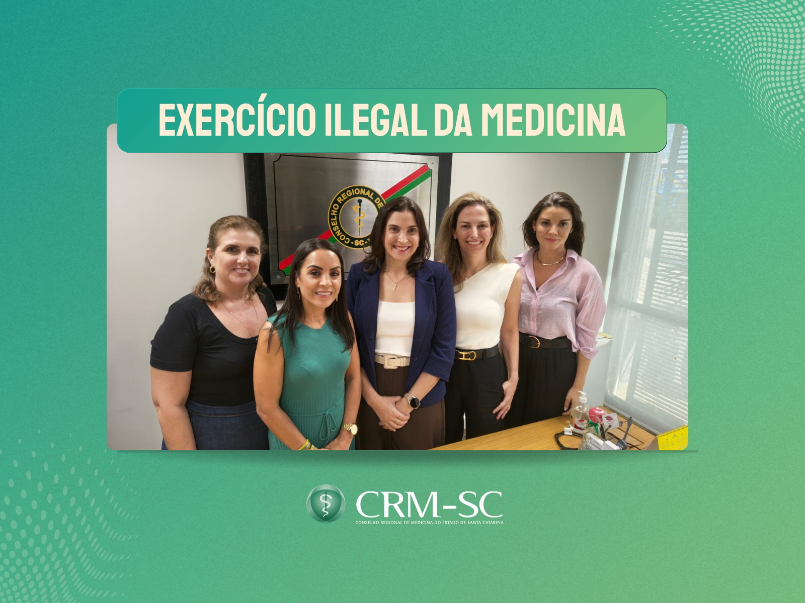 Exercício ilegal da Medicina: CRM-SC e Sociedade Catarinense de Dermatologia se unem ao Procon Estadual para proteger direitos dos pacientes