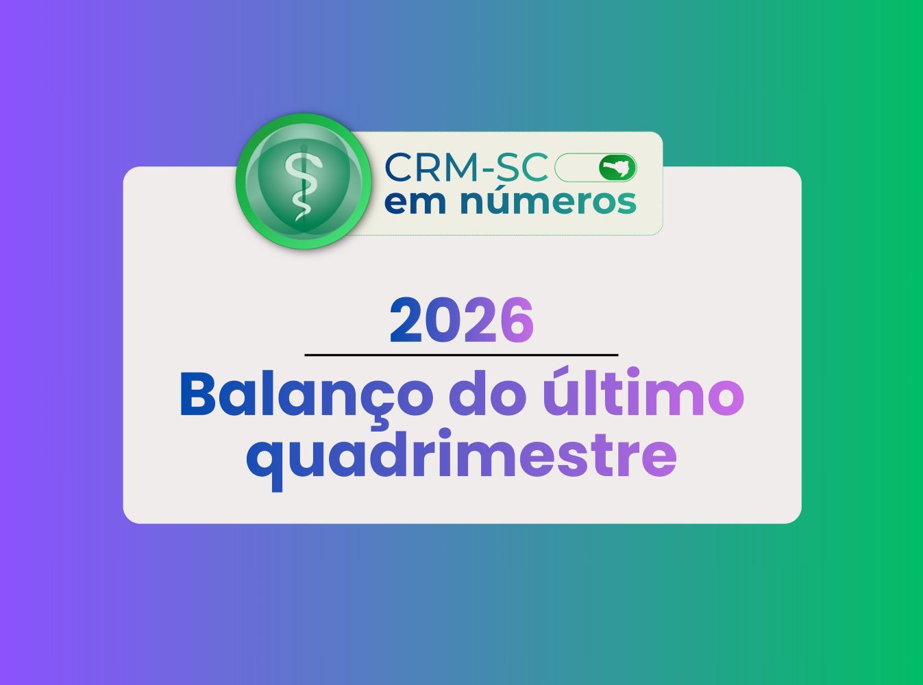 Indicadores do CRM-SC mostram crescimento dos serviços e das atividades da autarquia em 2026
